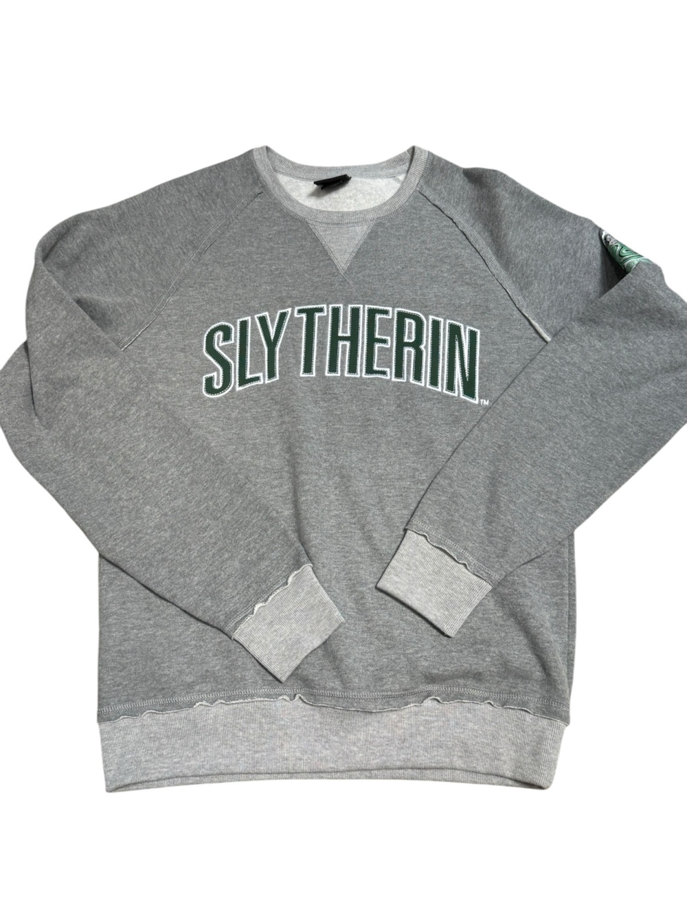 Universal Studios Wizarding World Harry Potter Slytherin Grey Crewneck
